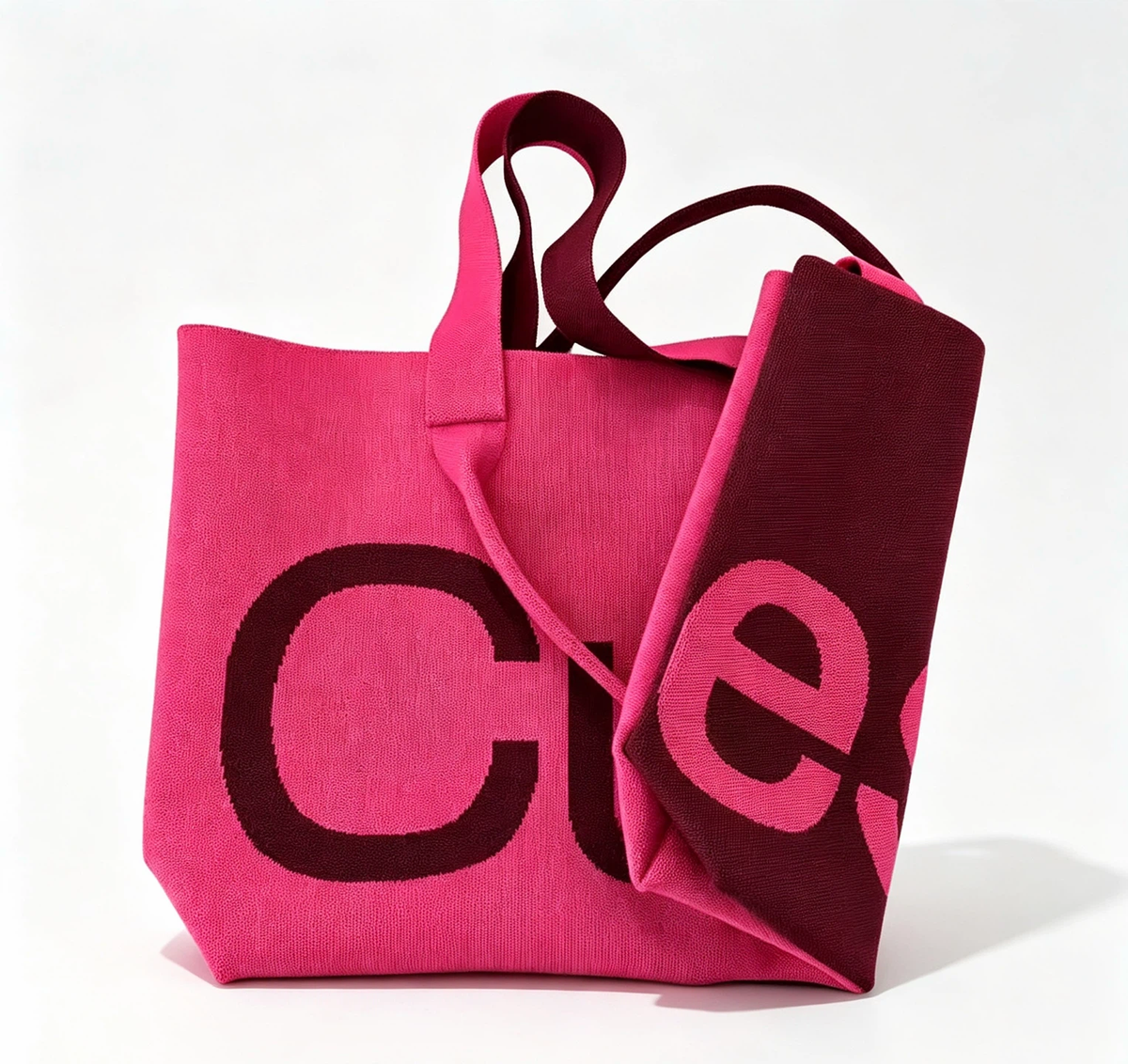 Curves Knit Tote Bag