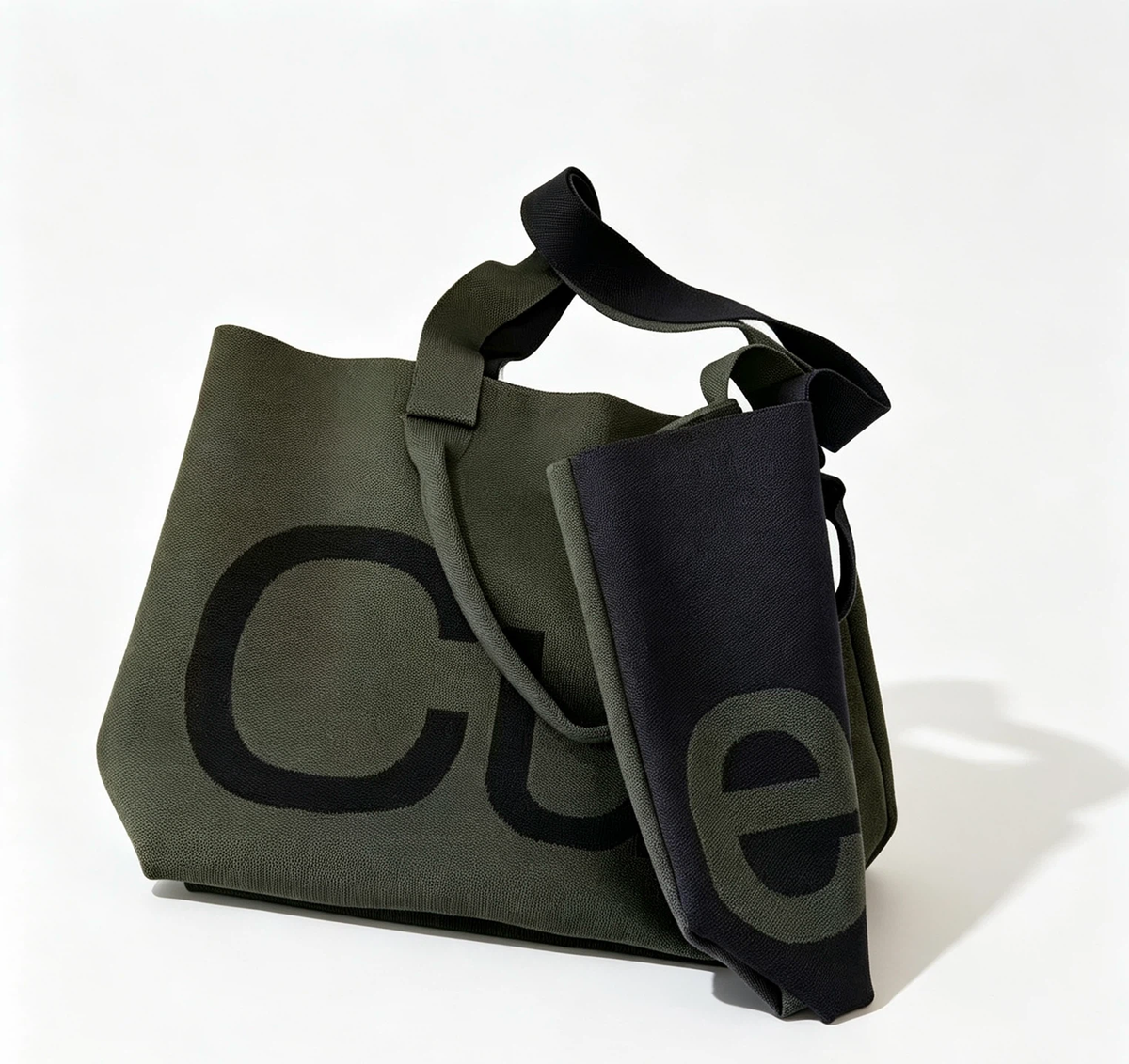 Curves Knit Tote Bag